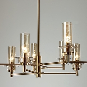 Люстра на штанге Lumion Madonna 6554/9C цвет плафона/подвески Коньячный, цвет арматуры Бронза-4