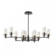 Люстра на штанге Lumion Madonna 6555/12C цвет плафона/подвески Светло-серый, цвет арматуры Черный-2