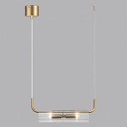 Подвесной светильник Lumion Toronto 6560/2 цвет плафона/подвески Прозрачный, цвет арматуры Золото-3