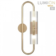 Бра Lumion Toronto 6560/2W цвет плафона/подвески Прозрачный, цвет арматуры Золото-1