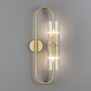 Бра Lumion Toronto 6560/2W цвет плафона/подвески Прозрачный, цвет арматуры Золото-2