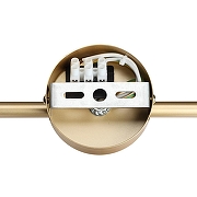 Бра Lumion Toronto 6560/2W цвет плафона/подвески Прозрачный, цвет арматуры Золото-4