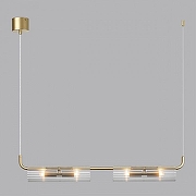 Подвесной светильник Lumion Toronto 6560/4 цвет плафона/подвески Прозрачный, цвет арматуры Золото-3