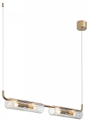 Подвесной светильник Lumion Toronto 6560/4 цвет плафона/подвески Прозрачный, цвет арматуры Золото-4