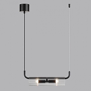 Подвесной светильник Lumion Toronto 6561/2 цвет плафона/подвески Прозрачный, цвет арматуры Черный-3