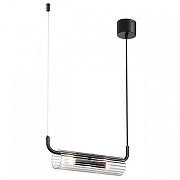 Подвесной светильник Lumion Toronto 6561/2 цвет плафона/подвески Прозрачный, цвет арматуры Черный-4