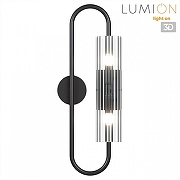 Бра Lumion Toronto 6561/2W цвет плафона/подвески Прозрачный, цвет арматуры Черный-1