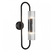 Бра Lumion Toronto 6561/2W цвет плафона/подвески Прозрачный, цвет арматуры Черный-2