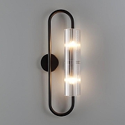 Бра Lumion Toronto 6561/2W цвет плафона/подвески Прозрачный, цвет арматуры Черный-3