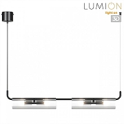 Подвесной светильник Lumion Toronto 6561/4 цвет плафона/подвески Прозрачный, цвет арматуры Черный-2