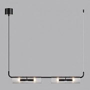 Подвесной светильник Lumion Toronto 6561/4 цвет плафона/подвески Прозрачный, цвет арматуры Черный-4