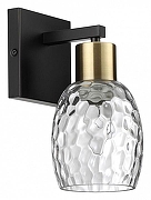 Бра Lumion Ice 6562/1W цвет плафона/подвески Прозрачный, цвет арматуры Золото, Черный