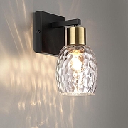 Бра Lumion Ice 6562/1W цвет плафона/подвески Прозрачный, цвет арматуры Золото, Черный-2