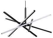 Люстра Lumion Parker 6563/60L цвет плафона/подвески Белый, Черный, цвет арматуры Черный