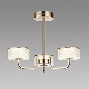 Люстра на штанге Lumion Venice 6579/40CL цвет плафона/подвески Прозрачный, цвет арматуры Золото-1