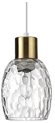 Подвесной светильник Lumion Ice 6583/1A цвет плафона/подвески Прозрачный, цвет арматуры Белый, Золото
