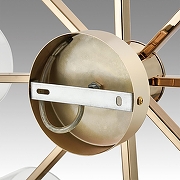 Люстра Lumion Verdi 6587/8C цвет плафона/подвески Белый, Прозрачный, цвет арматуры Золото-4