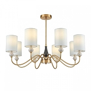 Люстра на штанге Lumion Anri 6590/8 цвет плафона/подвески Зеленый, цвет арматуры Зеленый, Латунь-1