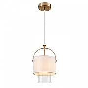 Подвесной светильник Lumion Jane 6593/1 цвет плафона/подвески Белый, Прозрачный, цвет арматуры Латунь-2