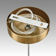 Подвесной светильник Lumion Jane 6593/1 цвет плафона/подвески Белый, Прозрачный, цвет арматуры Латунь-4