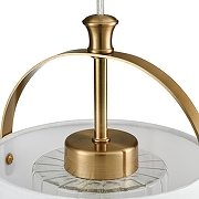 Подвесной светильник Lumion Jane 6593/1 цвет плафона/подвески Белый, Прозрачный, цвет арматуры Латунь-5