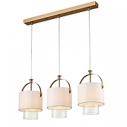 Подвесной светильник Lumion Jane 6593/3A цвет плафона/подвески Белый, Прозрачный, цвет арматуры Латунь-1