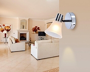 Спот Escada Horn 661/1A цвет плафона/подвески Белый, цвет арматуры Хром-5