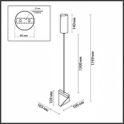 Подвесной светильник Odeon Light Ray 6677/5L цвет плафона/подвески Прозрачный, цвет арматуры Черный-4