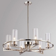 Люстра на штанге iLamp Evolution 6806-6 NIC цвет плафона/подвески Прозрачный, цвет арматуры Никель