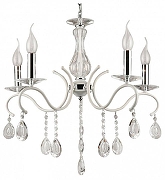 Люстра De City Свеча 683014805 цвет плафона/подвески Прозрачный, цвет арматуры Белый, Хром