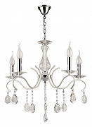 Люстра De City Свеча 683014805 цвет плафона/подвески Прозрачный, цвет арматуры Белый, Хром-1