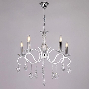 Люстра De City Свеча 683014805 цвет плафона/подвески Прозрачный, цвет арматуры Белый, Хром-2