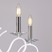 Люстра De City Свеча 683014805 цвет плафона/подвески Прозрачный, цвет арматуры Белый, Хром-4