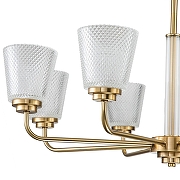 Люстра на штанге Escada Noble 685/8PL цвет плафона/подвески Прозрачный, цвет арматуры Медь-3