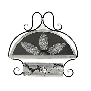 Бра MM Lampadari Matteo 6864/A1 01 V2468 цвет плафона/подвески Серебро, цвет арматуры Черный-1