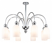 Люстра на штанге Escada Ode 686/8PL Chrome цвет плафона/подвески Белый, цвет арматуры Хром-1