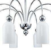 Люстра на штанге Escada Ode 686/8PL Chrome цвет плафона/подвески Белый, цвет арматуры Хром-2