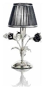 Настольная лампа MM Lampadari Paris 6906/L1 V2544 цвет плафона/подвески Серебро, Черный, цвет арматуры Хром