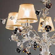 Люстра MM Lampadari Paris 6906/3_V2544 цвет плафона/подвески Серебро, Черный, цвет арматуры Хром-2