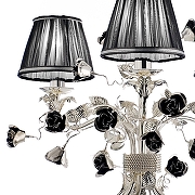 Люстра MM Lampadari Paris 6906/8+4 11_V2544 цвет плафона/подвески Серебро, Черный, цвет арматуры Хром-1