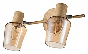 Спот Escada Woody 691/2A цвет плафона/подвески Оранжевый, цвет арматуры Коричневый