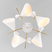 Люстра Eurosvet Apart 70114/5 белый цвет белый, золото-2