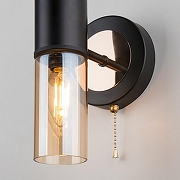 Бра Eurosvet Tesoro 70125/1 черный цвет плафона/подвески Тонированный, цвет арматуры Золото, Черный-2