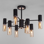 Люстра на штанге Eurosvet Tesoro 70125/8 черный цвет золото, черный-1