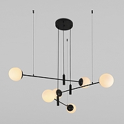 Люстра Eurosvet Planet 70146/6 черный цвет черный