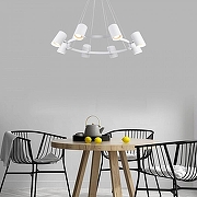 Люстра Eurosvet Splay 70147/8 белый цвет плафона/подвески Белый, цвет арматуры Белый-2