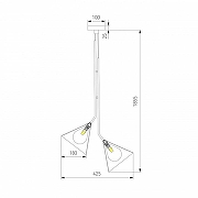 Люстра Eurosvet En1gma 70161/3 черный цвет плафона/подвески Черный, цвет арматуры Черный-6