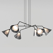 Люстра Eurosvet Enigma 70161/6 черный цвет черный