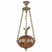 Подвесной светильник Bohemia Ivele Crystal 7100 71000P/30 FP Amber/M-1F FE1M цвет плафона/подвески Коричневый, цвет арматуры Бронза