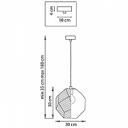 Подвесной светильник Lightstar Fermo 724114 цвет плафона/подвески Хром, цвет арматуры Хром-2